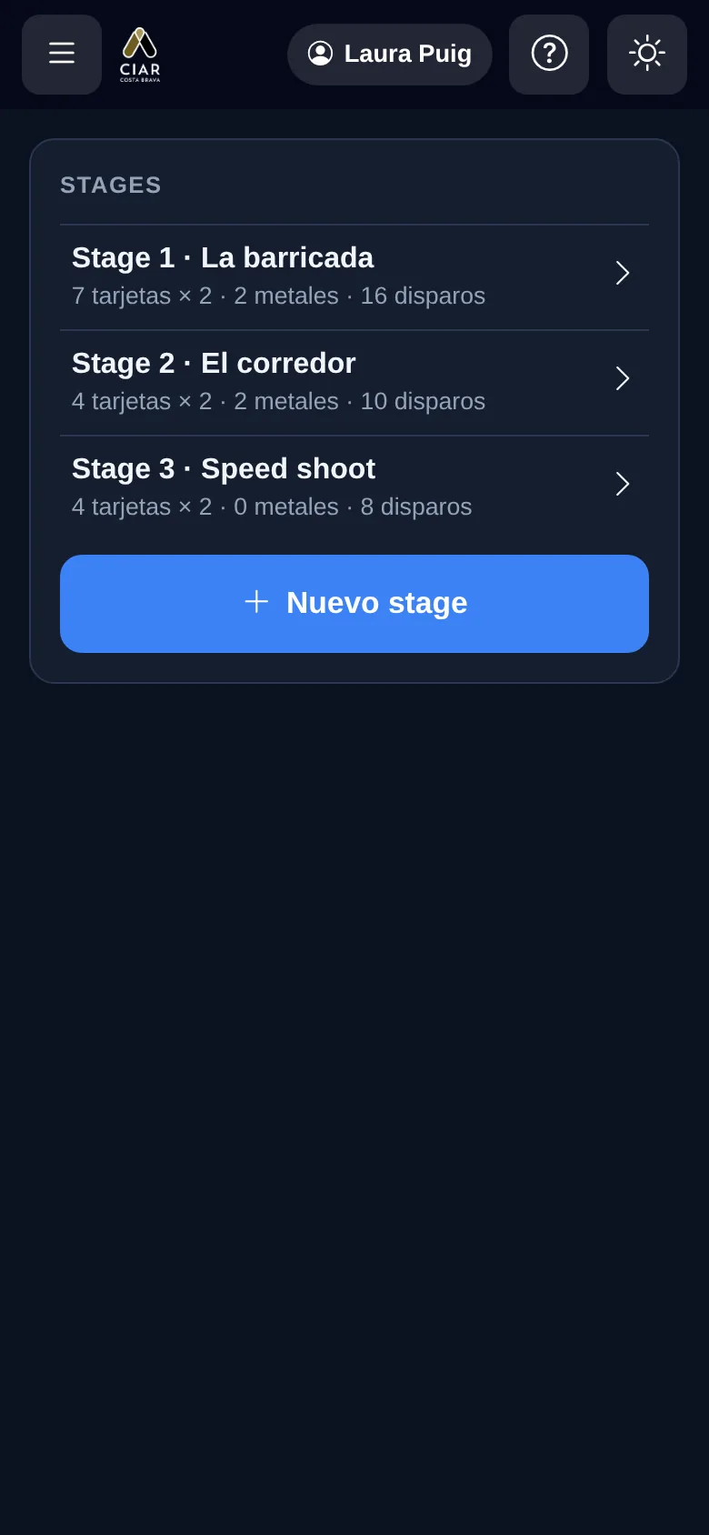Stages